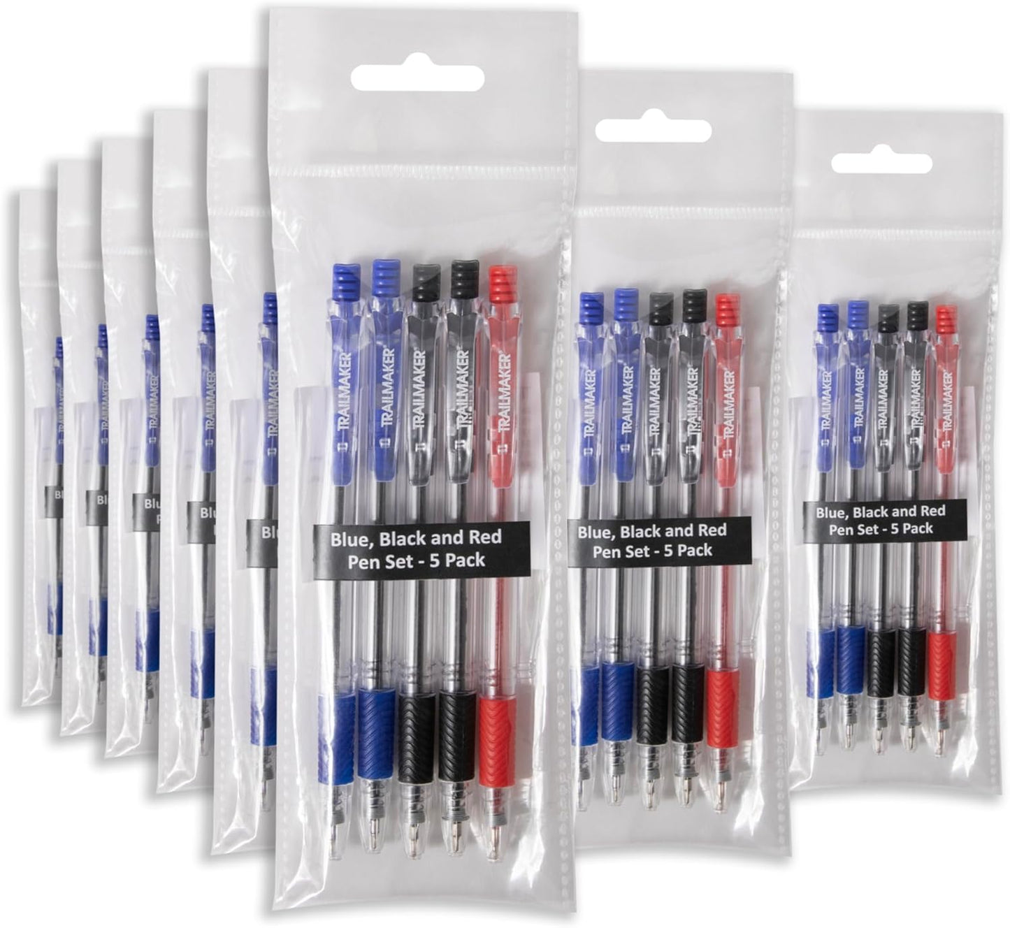 500 Pens Bulk Comfort Grip Click Ballpoint Ink Pens for School, Offices | Wholesale Click Ink Pens in Bulk (100 Packs of 5) | Bulk School Supplies, Office Supplies, Teacher Supplies Packs