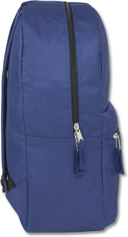 24 Pack- Classic 17 Inch Backpacks in Bulk Wholesale Back Packs for Boys and Girls