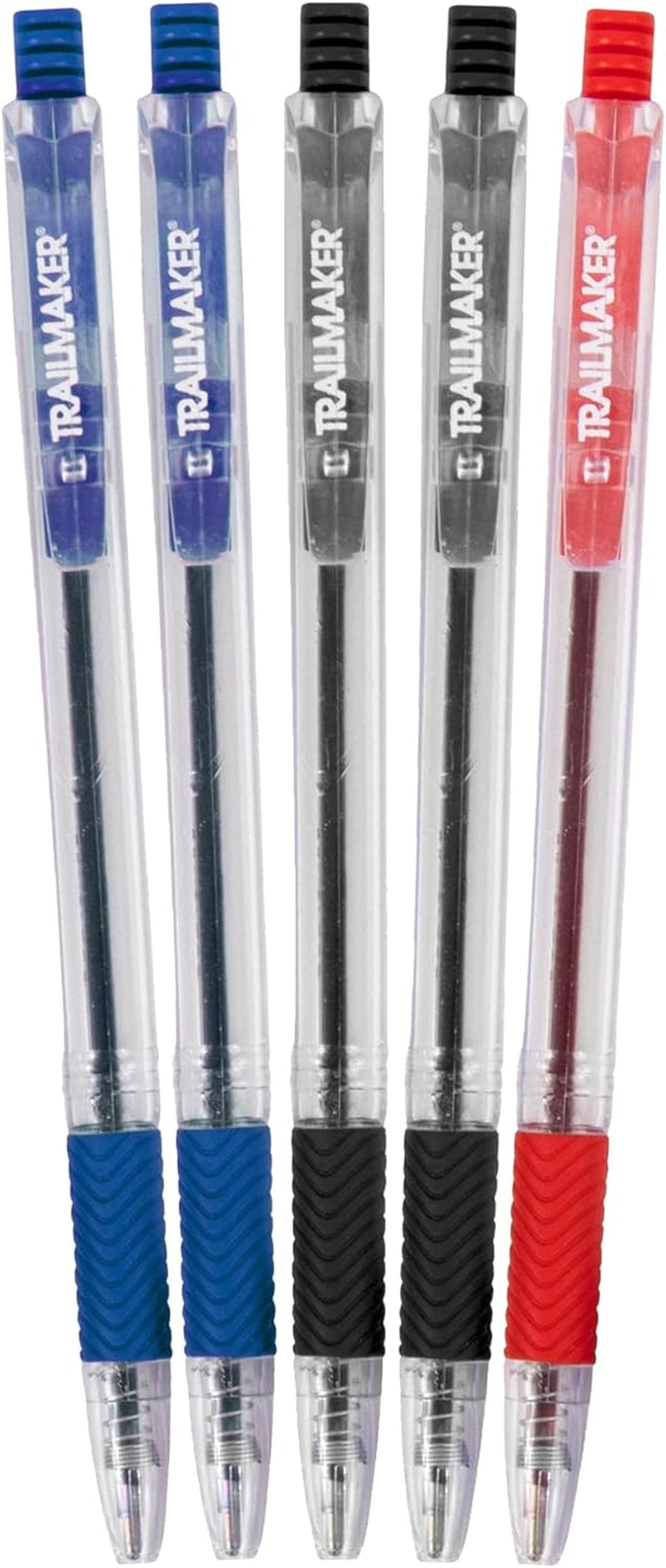 500 Pens Bulk Comfort Grip Click Ballpoint Ink Pens for School, Offices | Wholesale Click Ink Pens in Bulk (100 Packs of 5) | Bulk School Supplies, Office Supplies, Teacher Supplies Packs