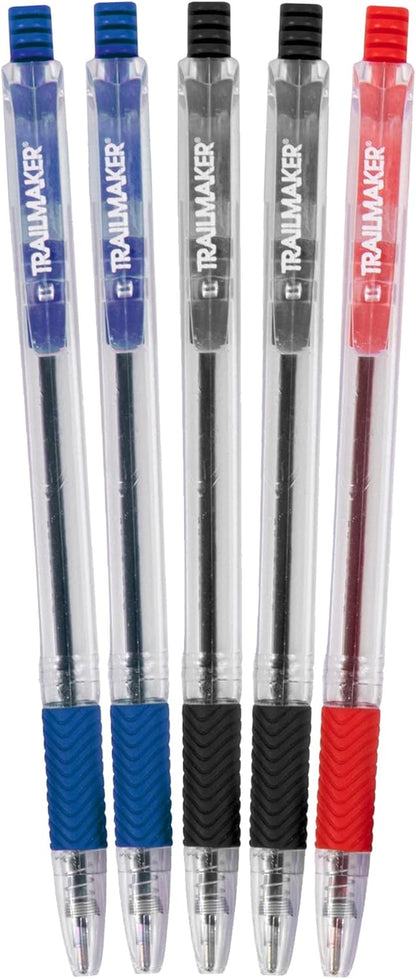 500 Pens Bulk Comfort Grip Click Ballpoint Ink Pens for School, Offices | Wholesale Click Ink Pens in Bulk (100 Packs of 5) | Bulk School Supplies, Office Supplies, Teacher Supplies Packs