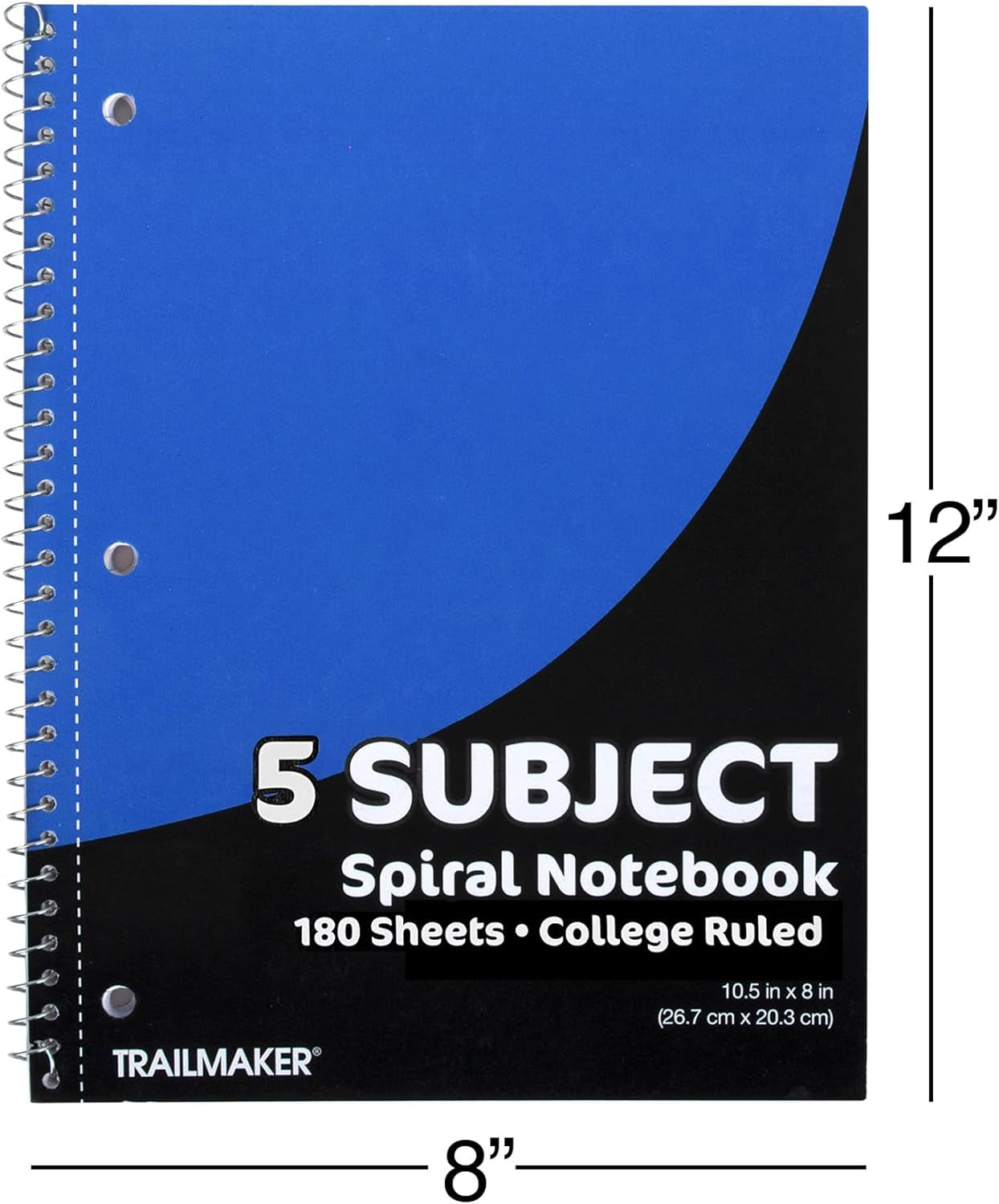 20 Pack Notebooks Bulk 5 Subject Notebooks College Ruled Bulk 5 Subject Spiral Notebooks for School Kids, Students, Offices