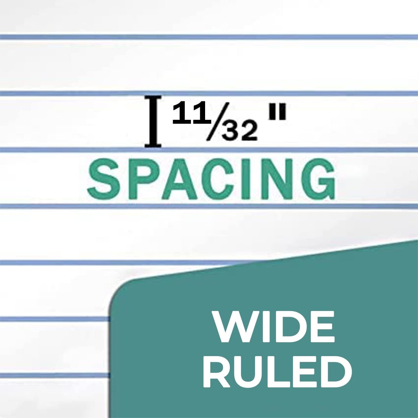 Composition Notebook Wide Ruled 5 Pack, 200 Pages (100 Sheets), 9-3/4 X 7-1/2, Back to School Supplies, Notebooks for School, Office Supplies, Notebooks for Work, the Notebook for Note Taking