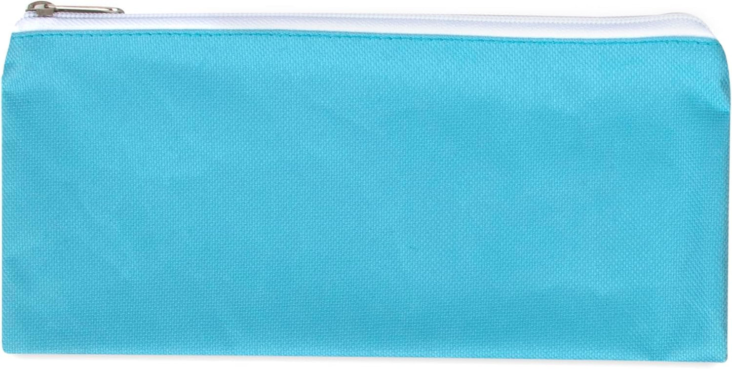 24 Pack Pencil Cases Bulk Bundle, Bulk Pencil Case Bags with Zipper for Kids, School, Offices