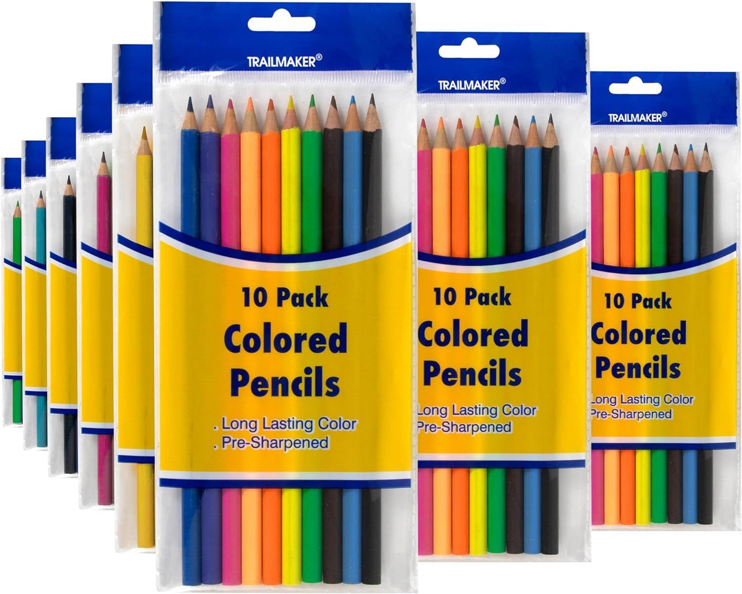 Colored Pencils Bulk 100 Packs for Classrooms, Artists, Kids, Adult Coloring, Colored Pencils in Bulk (10)