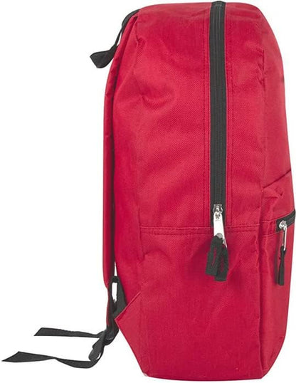 24 Pack- Classic 17 Inch Backpacks in Bulk Wholesale Back Packs for Boys and Girls