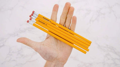 Wood Cased #2 HB Pencils - 1000 Unsharpened Yellow Pencils in Bulk for School, Office (1000 Pencils)