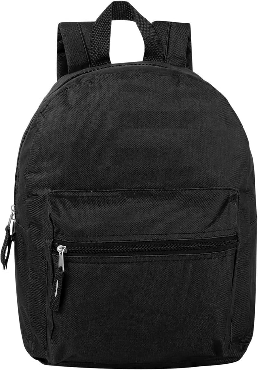 24 Pack Backpacks in Bulk Wholesale Backpacks with Padded Straps (Solid Black Assortment)