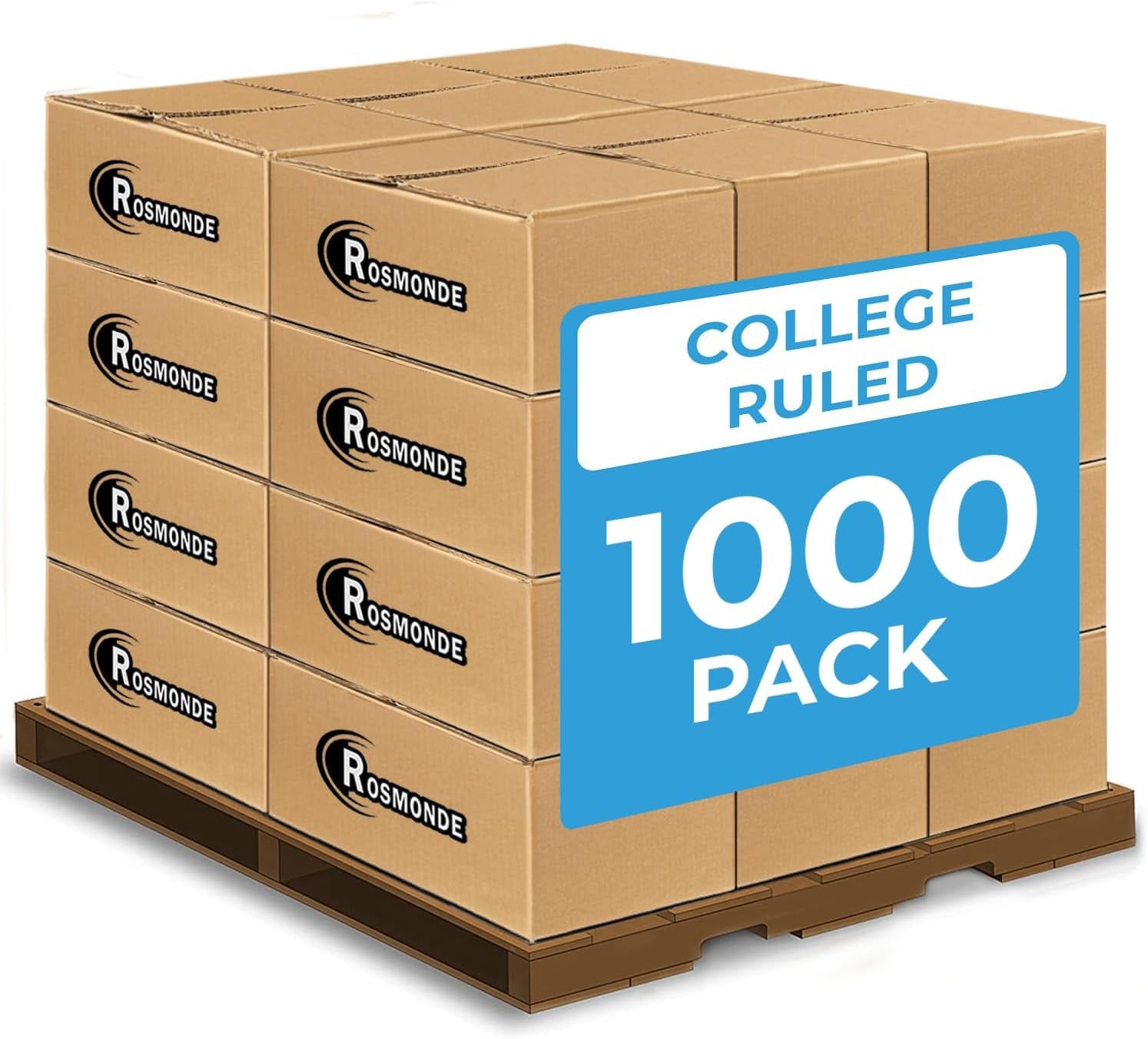 1000 Pack (Pallet) Composition Notebook Bulk, College Ruled, Pallet of Composition Notebooks, 200 Pages (100 Sheets), 9-3/4 X 7-1/2, Bulk Notebooks for School & Office, 4-7 Days Transit